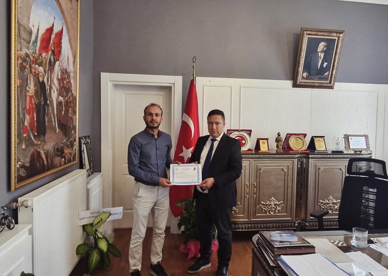 DR. MUHAMMED HALİS DEMİR’e BAŞARI BELGESİ